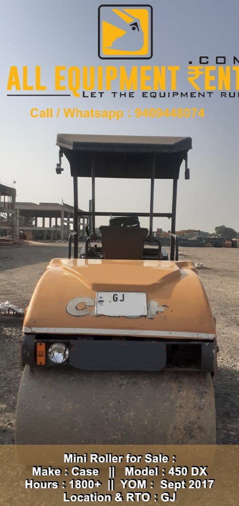 Used Mini Roller CASE 450DX for Sale GJ Registered 2017